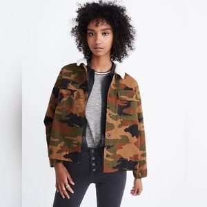 Madewll camo jacket sherpa collar medium